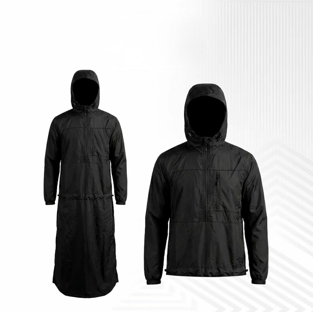 Tips Memilih Jaket Jubah yang Nyaman dan Stylish untuk Traveling Detail bahan premium jaket jubah 2in1
